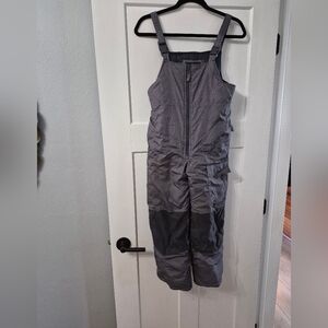 London Fog Charcoal Snow Bib Size 8 Like New